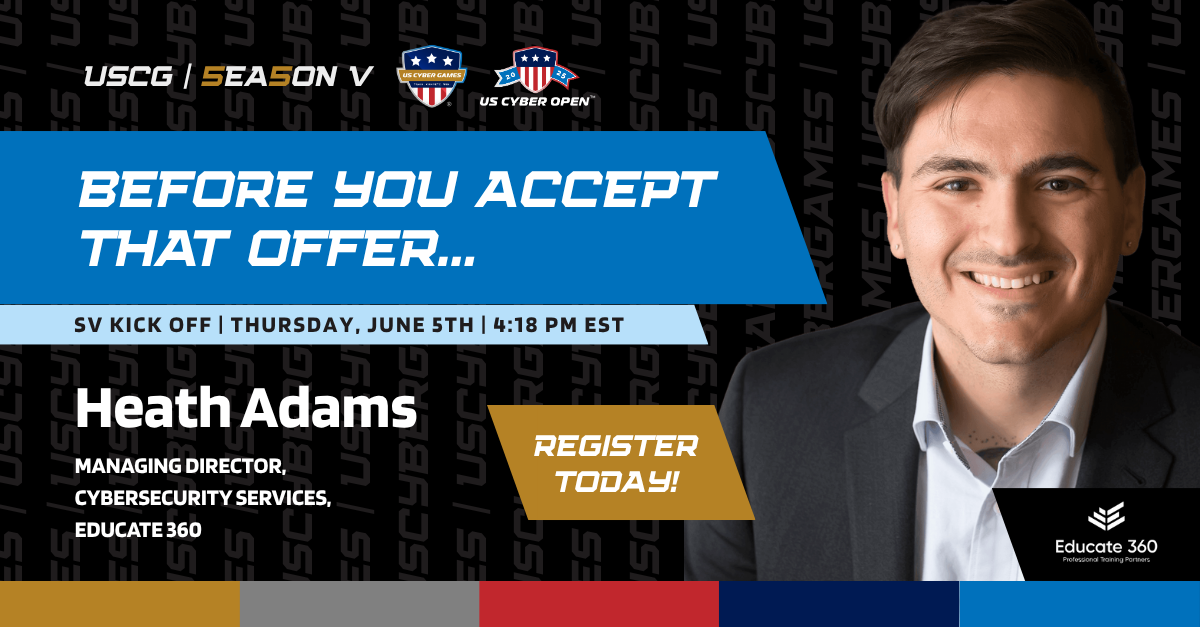 Before You Accept That Offer | SV, US Cyber Open Kick-Off